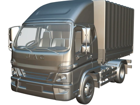 JAC Junling Short Canvas Flatbed 3D Model