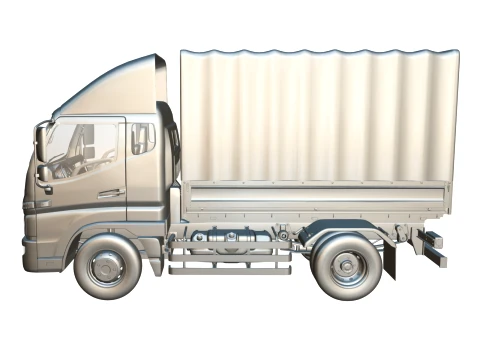 JAC Junling Short Canvas Flatbed 3D Model