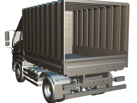 JAC Junling Short Canvas Flatbed 3D Model