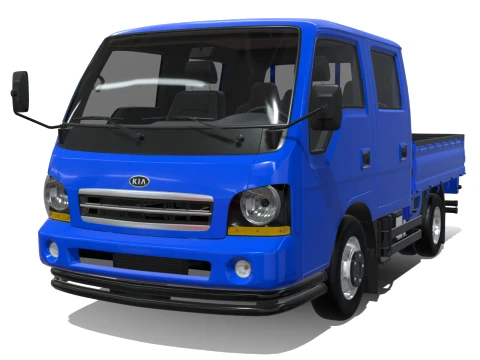KIA Bongo 2001 Short Double Cab Modèle 3D