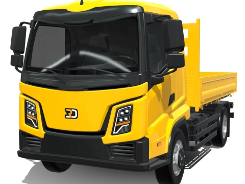 Rezoro3D Lento Truck Short Flatbed 3Dモデル