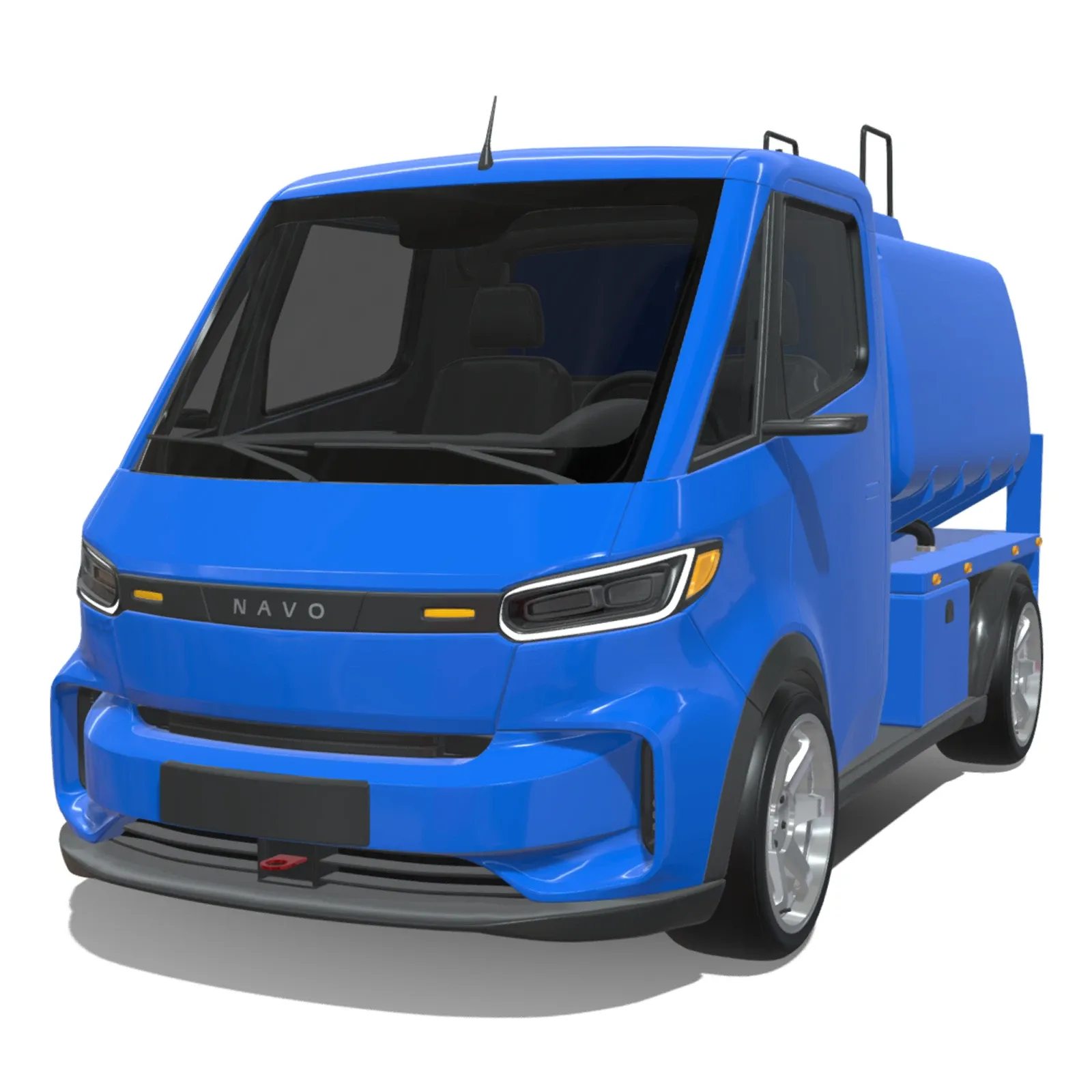 Rezoro3D Navo Compact Tanker Electric Truck 3D Model .c4d .max .obj .3ds .fbx .stl .blend 