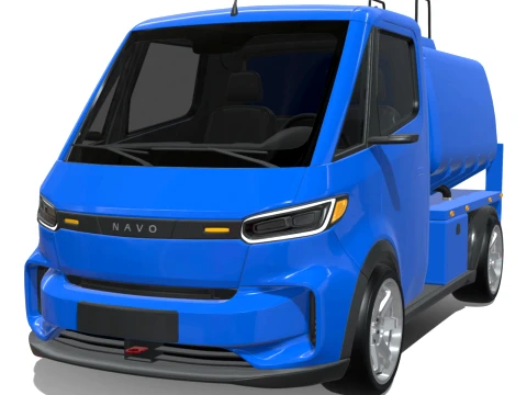Rezoro3D Navo Compact Tanker Electric Truck Modello 3D