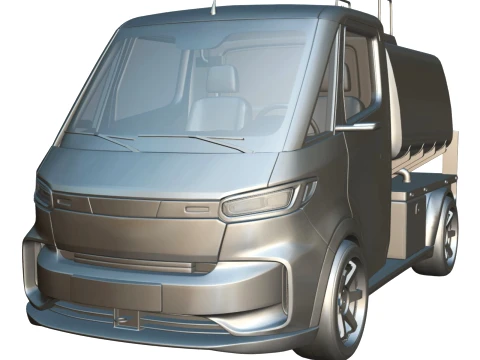 Rezoro3D Navo Compact Tanker Electric Truck 3D Model