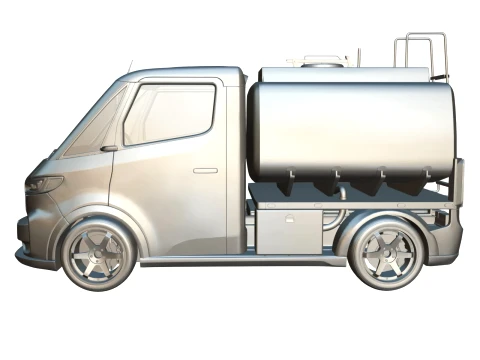 Rezoro3D Navo Compact Tanker Electric Truck 3D Model
