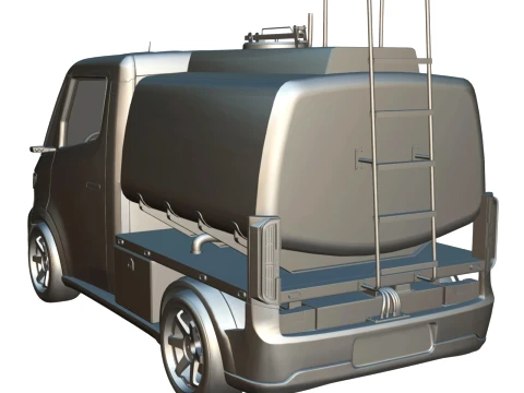 Rezoro3D Navo Compact Tanker Electric Truck 3D Model
