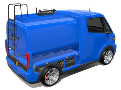 Rezoro3D Navo Compact Tanker Electric Truck 3D Model
