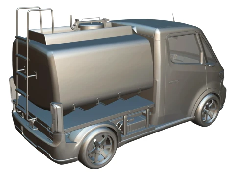 Rezoro3D Navo Compact Tanker Electric Truck 3D Model