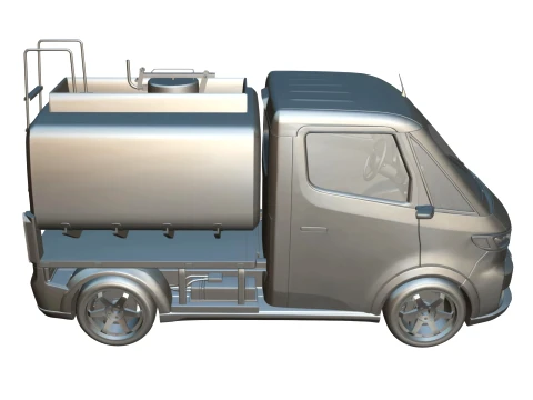 Rezoro3D Navo Compact Tanker Electric Truck 3D Model
