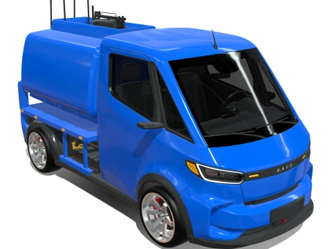 Rezoro3D Navo Compact Tanker Electric Truck 3D Model