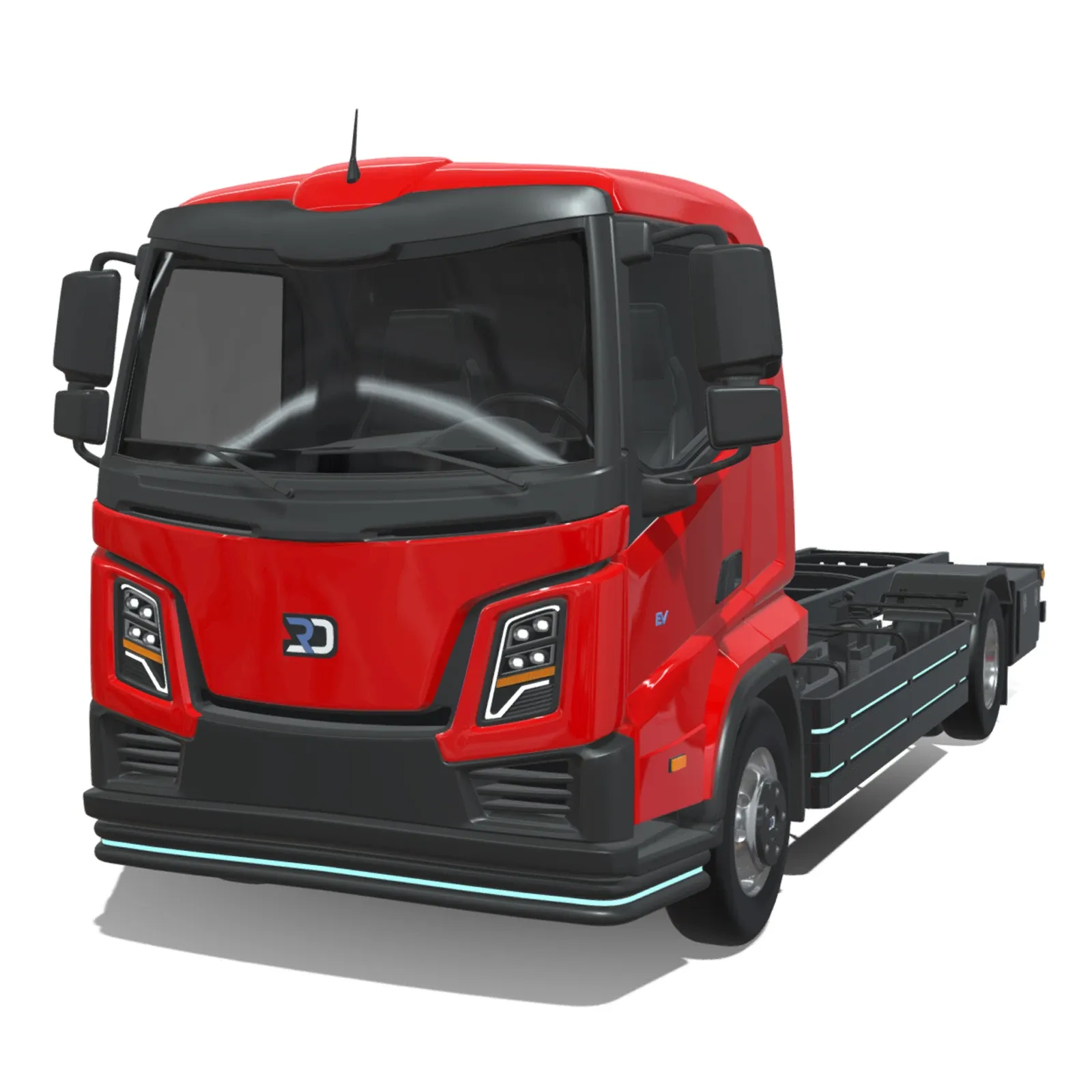 Rezoro3D eLento Truck Long Chassis 3D Model .c4d .max .obj .3ds .fbx .stl .blend