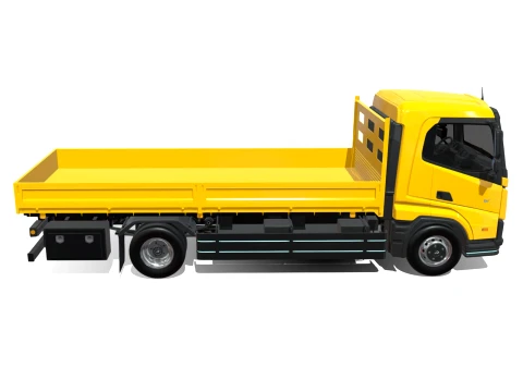 Rezoro3D eLento Truck Long Flatbed 3D Model