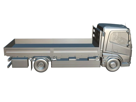 Rezoro3D eLento Truck Long Flatbed 3D Model