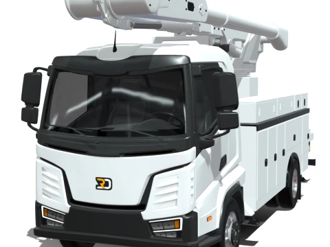 Автовышка Rezoro3D Lento Vision с коротким кузовом 3D Модель