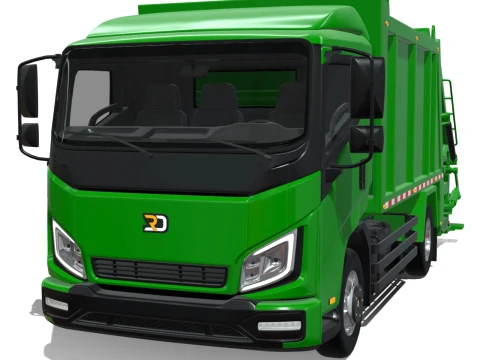 Rezoro3D Vanto Garbage Truck Model 3D