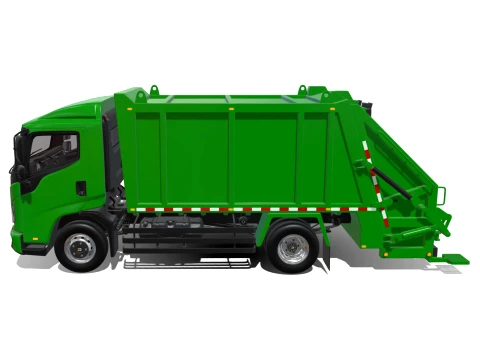 Rezoro3D Vanto Garbage Truck 3D Model