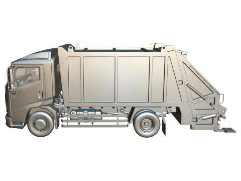 Rezoro3D Vanto Garbage Truck 3D Model