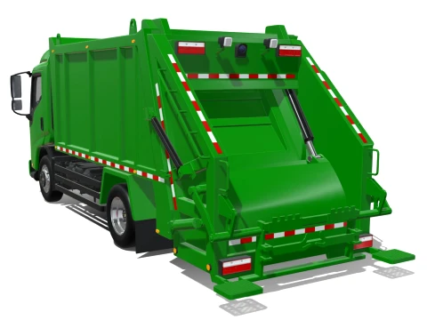 Rezoro3D Vanto Garbage Truck 3D Model