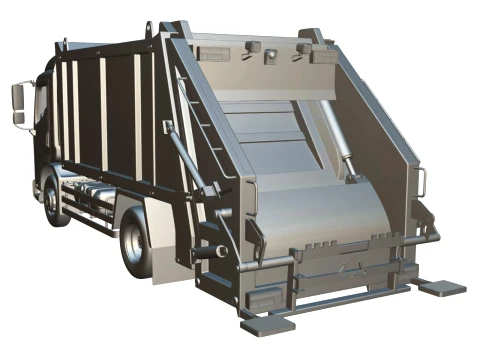 Rezoro3D Vanto Garbage Truck 3D Model