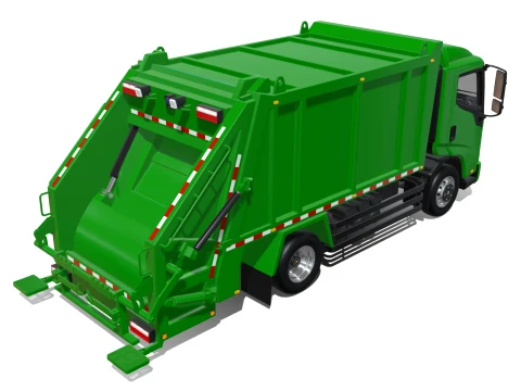 Rezoro3D Vanto Garbage Truck 3D Model