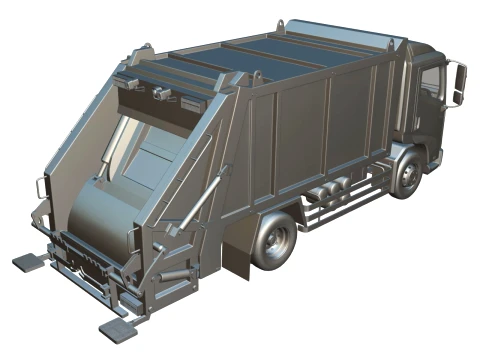 Rezoro3D Vanto Garbage Truck 3D Model