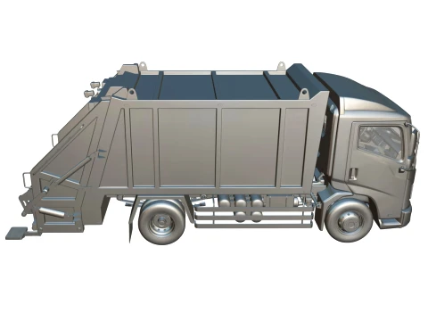 Rezoro3D Vanto Garbage Truck 3D Model