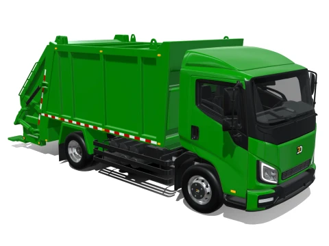 Rezoro3D Vanto Garbage Truck 3D Model