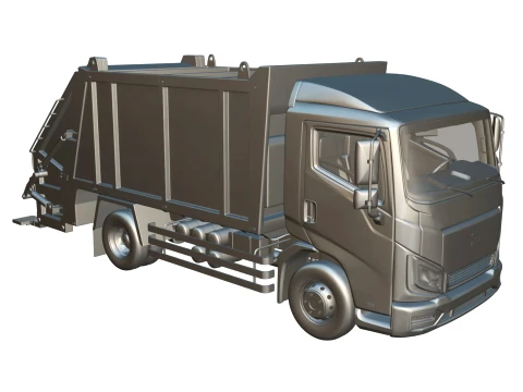 Rezoro3D Vanto Garbage Truck 3D Model