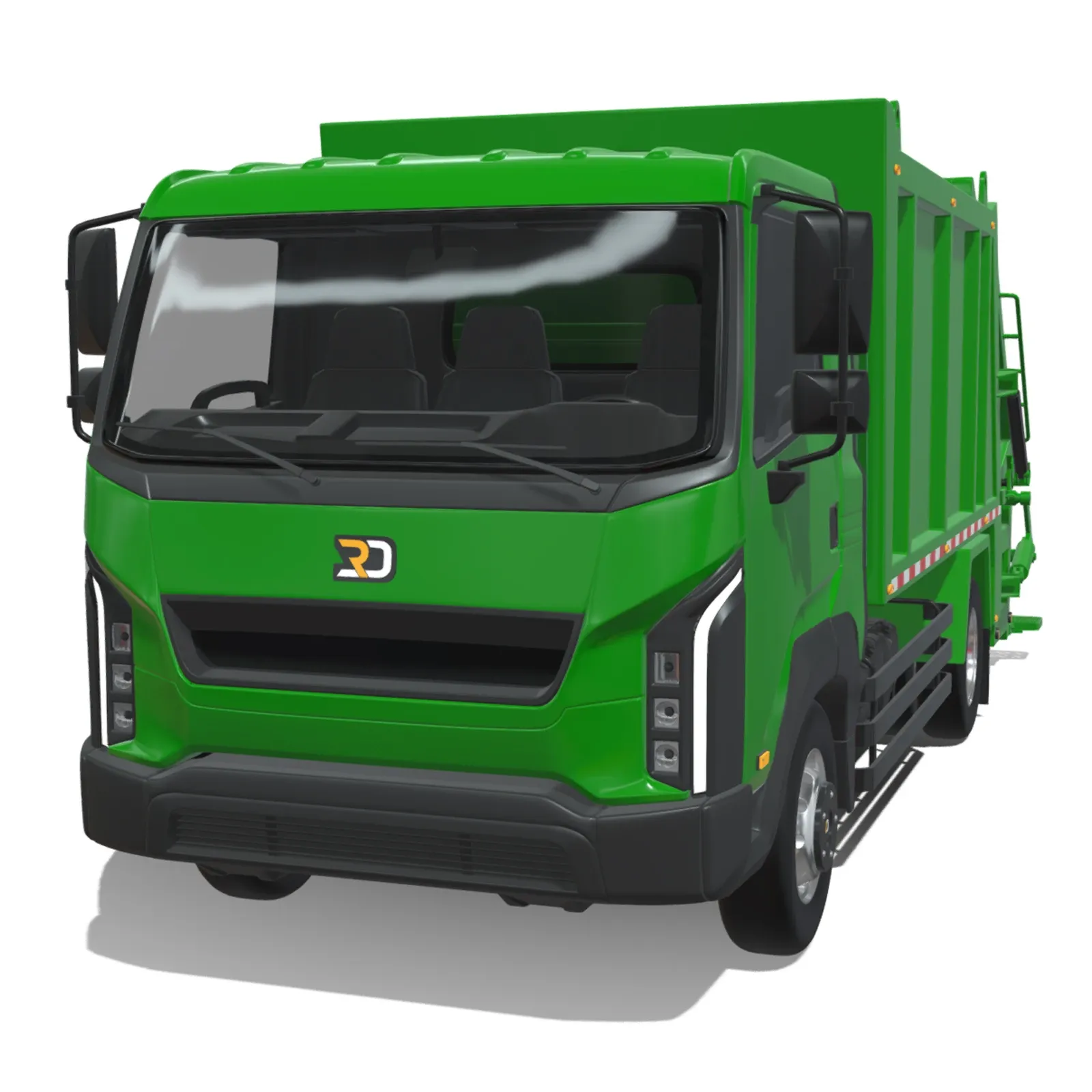 Rezoro3D Kargo Garbage Truck 3D Model .c4d .max .obj .3ds .fbx .stl .blend