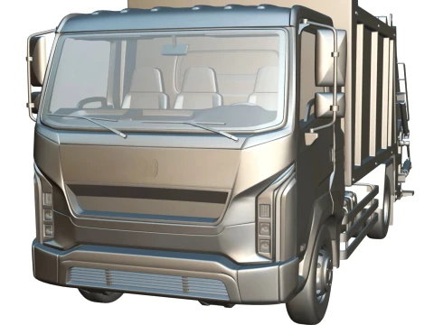 Rezoro3D Kargo Garbage Truck 3D Model