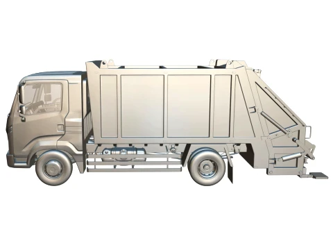 Rezoro3D Kargo Garbage Truck 3D Model
