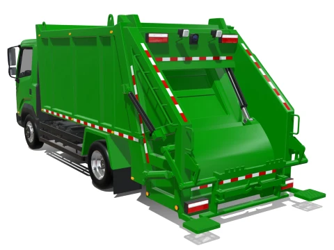 Rezoro3D Kargo Garbage Truck 3D Model