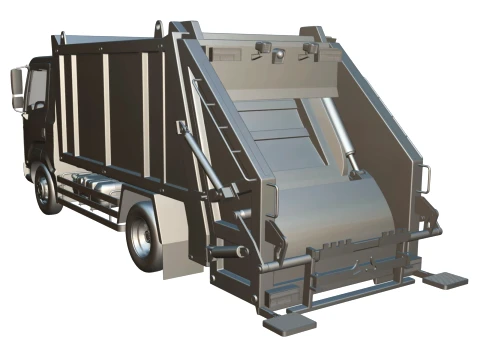 Rezoro3D Kargo Garbage Truck 3D Model