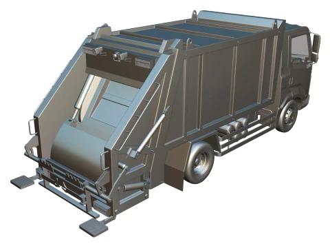 Rezoro3D Kargo Garbage Truck 3D Model