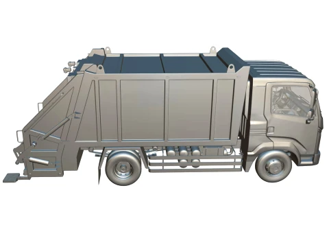 Rezoro3D Kargo Garbage Truck 3D Model