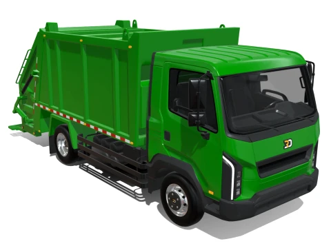 Rezoro3D Kargo Garbage Truck 3D Model