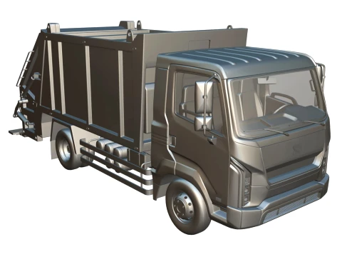 Rezoro3D Kargo Garbage Truck 3D Model