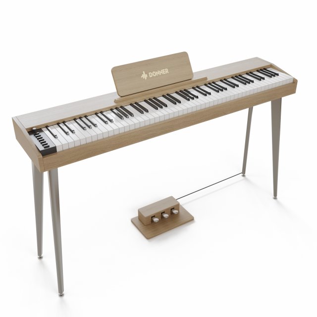 Donner DDP-60 Digital piano 3D Model .c4d .max .obj .3ds .fbx .stl .blend 