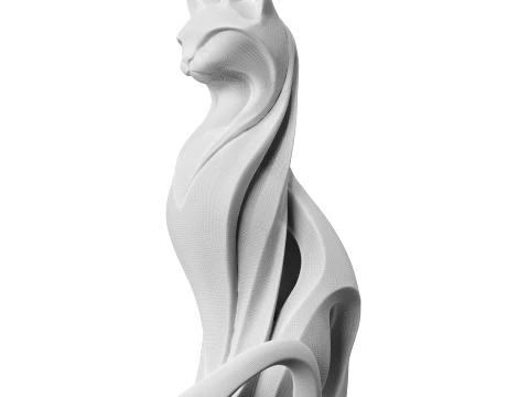 Gato Cer&acirc;mico Modelo 3D