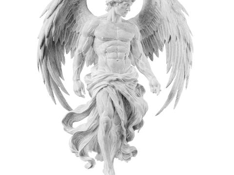 Angel Man 3D Model
