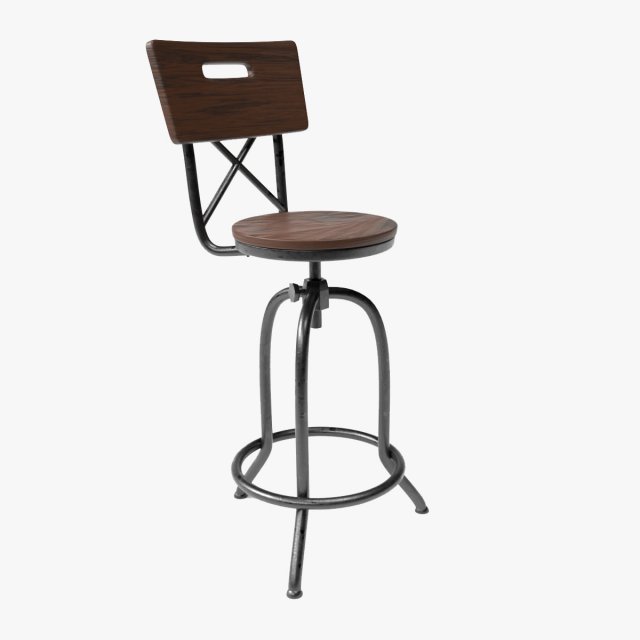 Bar stool Model 3D .c4d .max .obj .3ds .fbx .stl .blend 