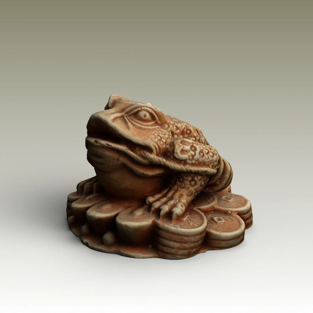 Frog China 3D Model .c4d .max .obj .3ds .fbx .stl .blend 