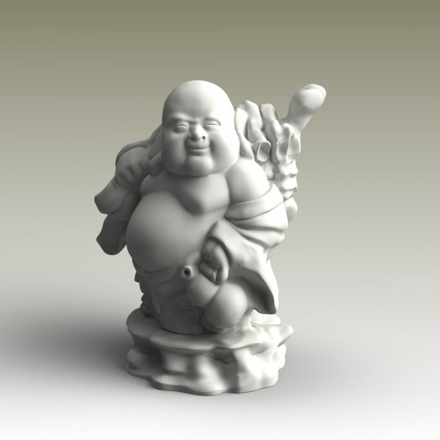 Budda 3Dモデル .c4d .max .obj .3ds .fbx .stl .blend