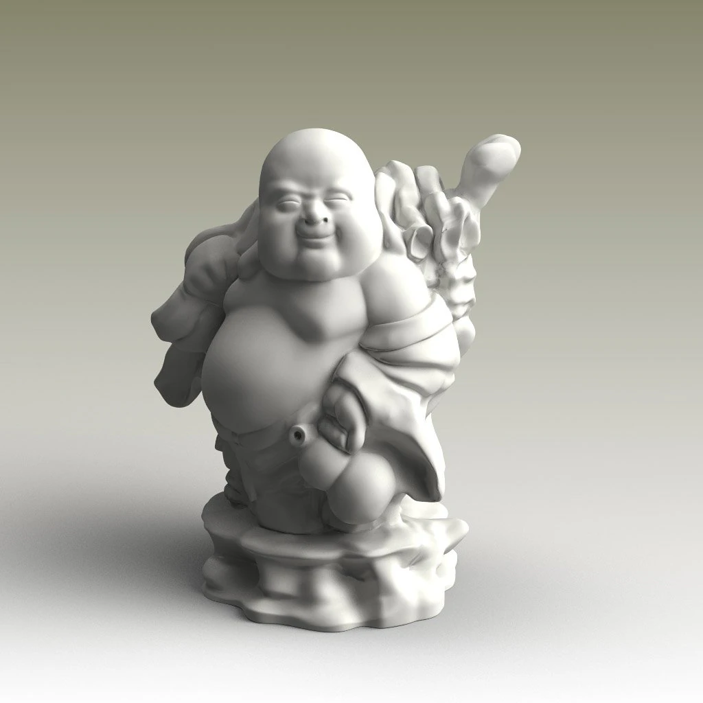 Budda 3D Model .c4d .max .obj .3ds .fbx .stl .blend 