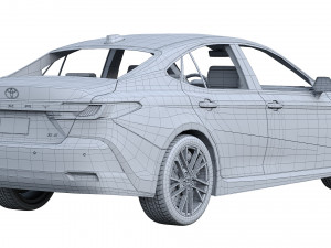 Toyota Camry Hybrid XLE 2025 3D Модель