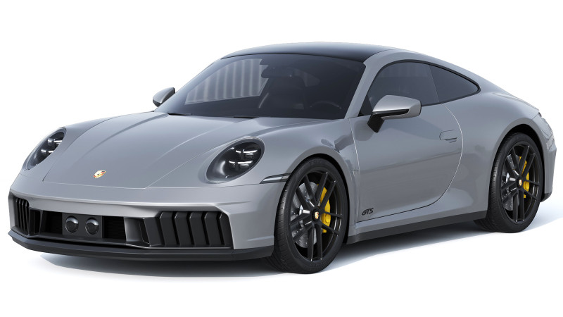 Porsche 911 Carrera GTS Hybrid 2025 3D Model .c4d .max .obj .3ds .fbx .stl .blend