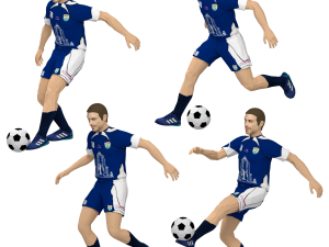 Footballer 3D मॉडल