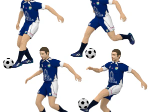 Footballer 3D Model