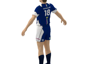 Footballer 3D Model