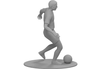 Footballer 3D Model
